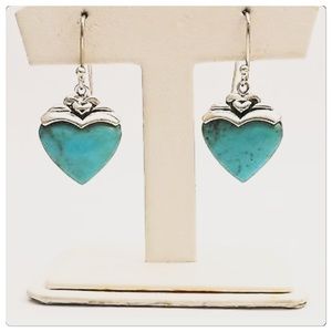STERLING TURQUOISE EARRINGS